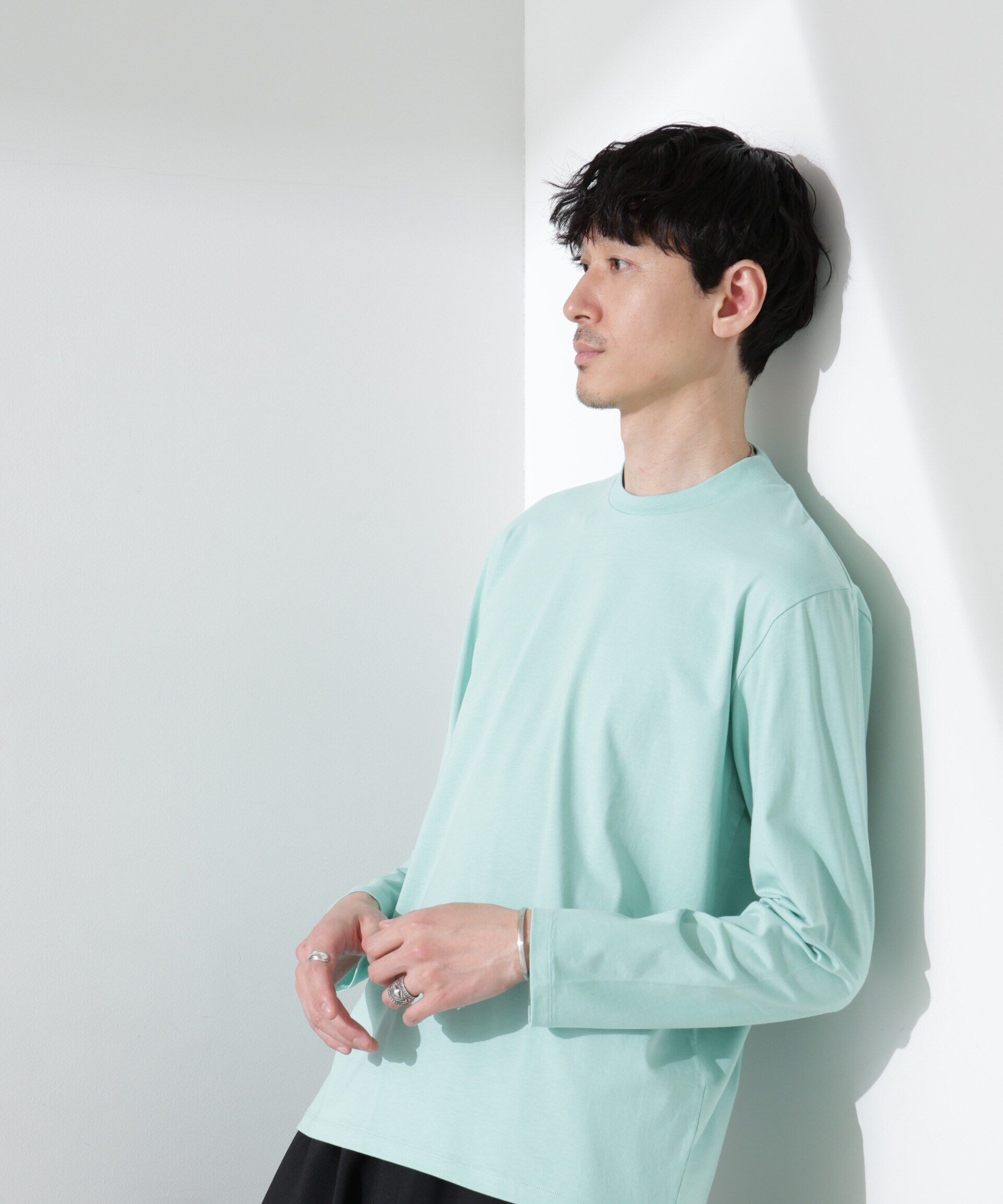 NANO universe「ジャケT(R) クルーネック 長袖」|Tシャツ・カットソー|