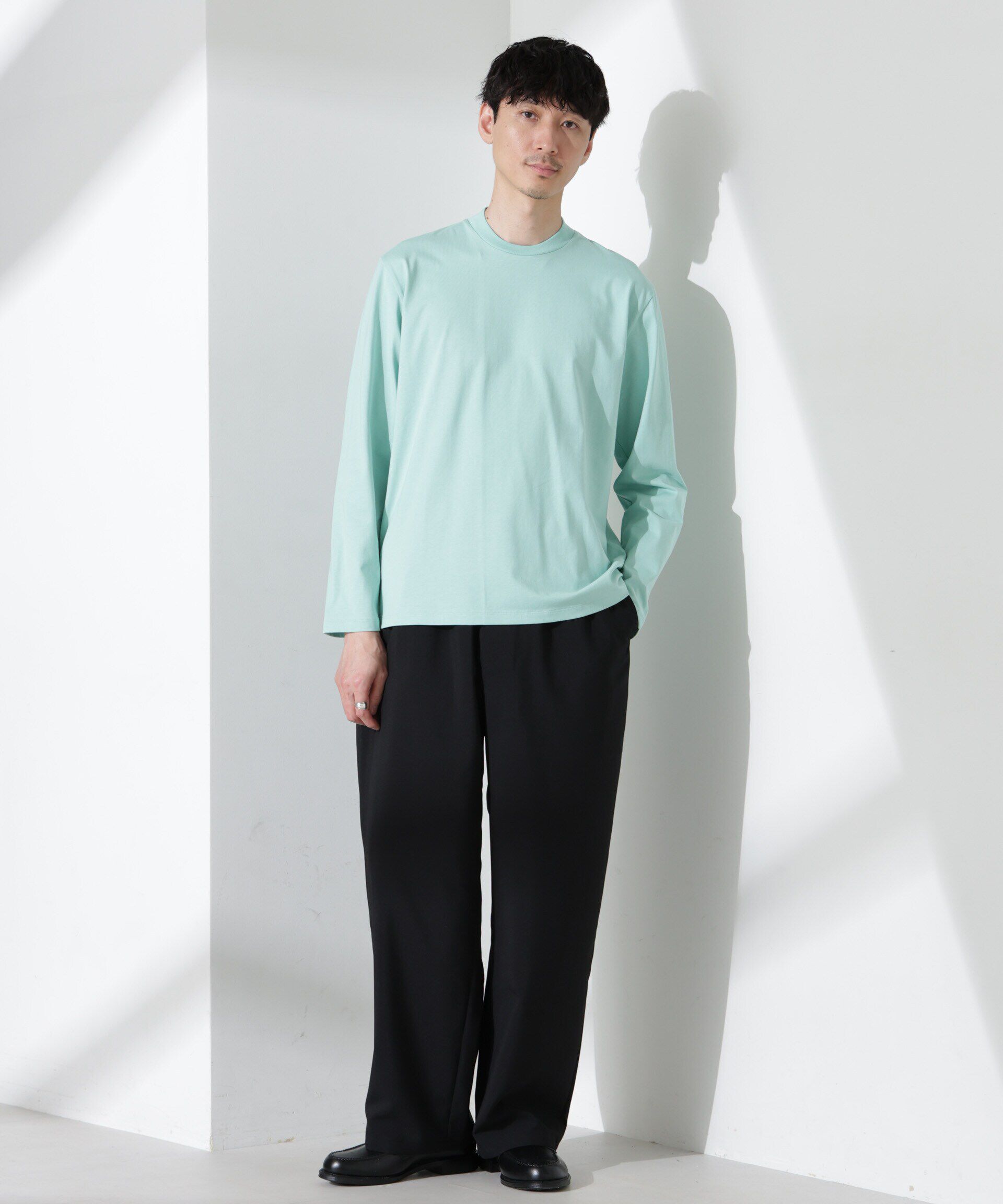 NANO universe「ジャケT(R) クルーネック 長袖」|Tシャツ・カットソー|