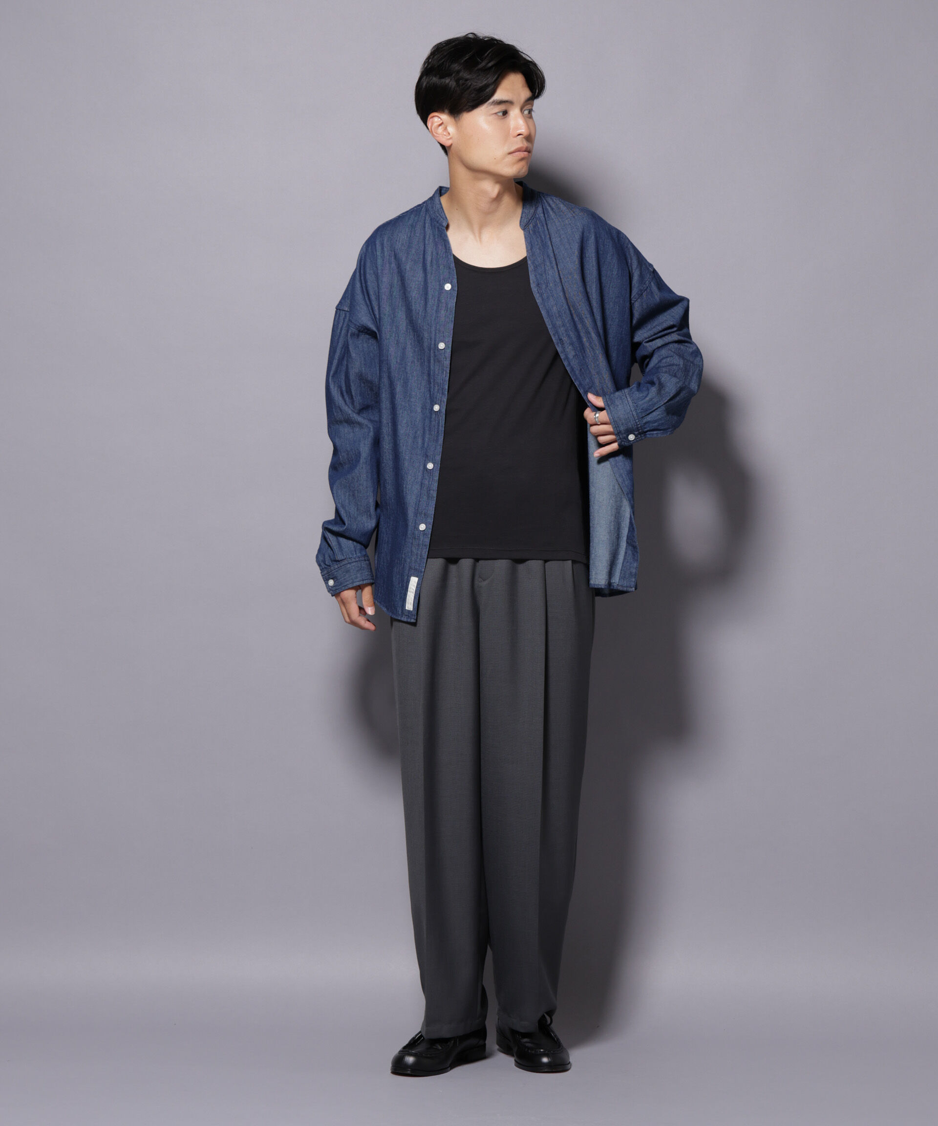 NANO universe「Anti Soaked(R)  Plus インナーTシャツ 半袖」|Tシャツ・カットソー|
