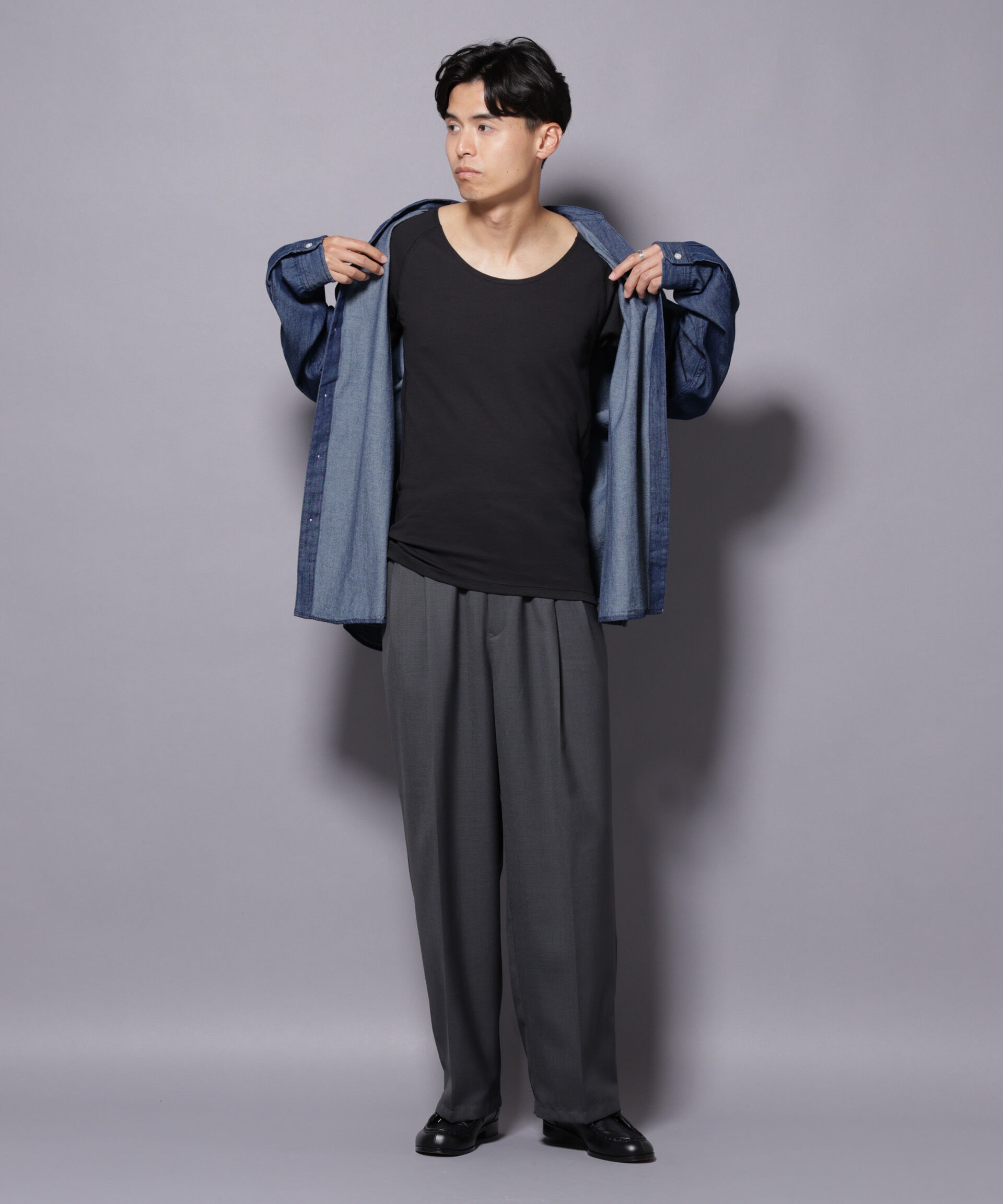 NANO universe「Anti Soaked(R)  Plus インナーTシャツ 半袖」|Tシャツ・カットソー|