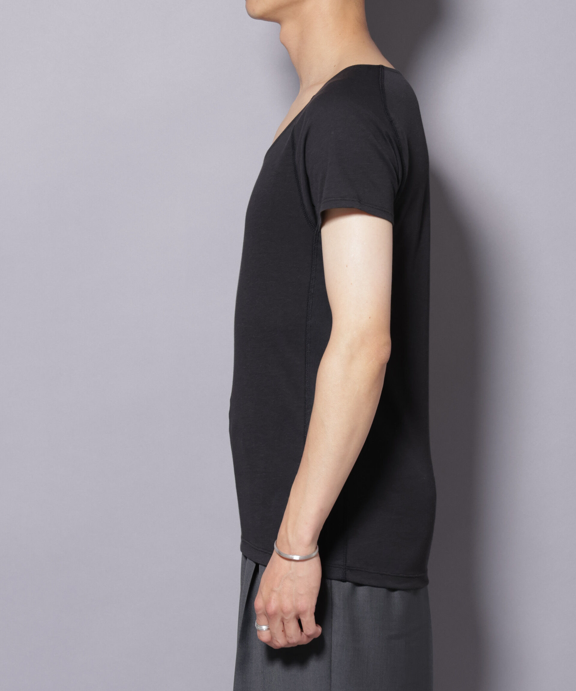 NANO universe「Anti Soaked(R)  Plus インナーTシャツ 半袖」|Tシャツ・カットソー|