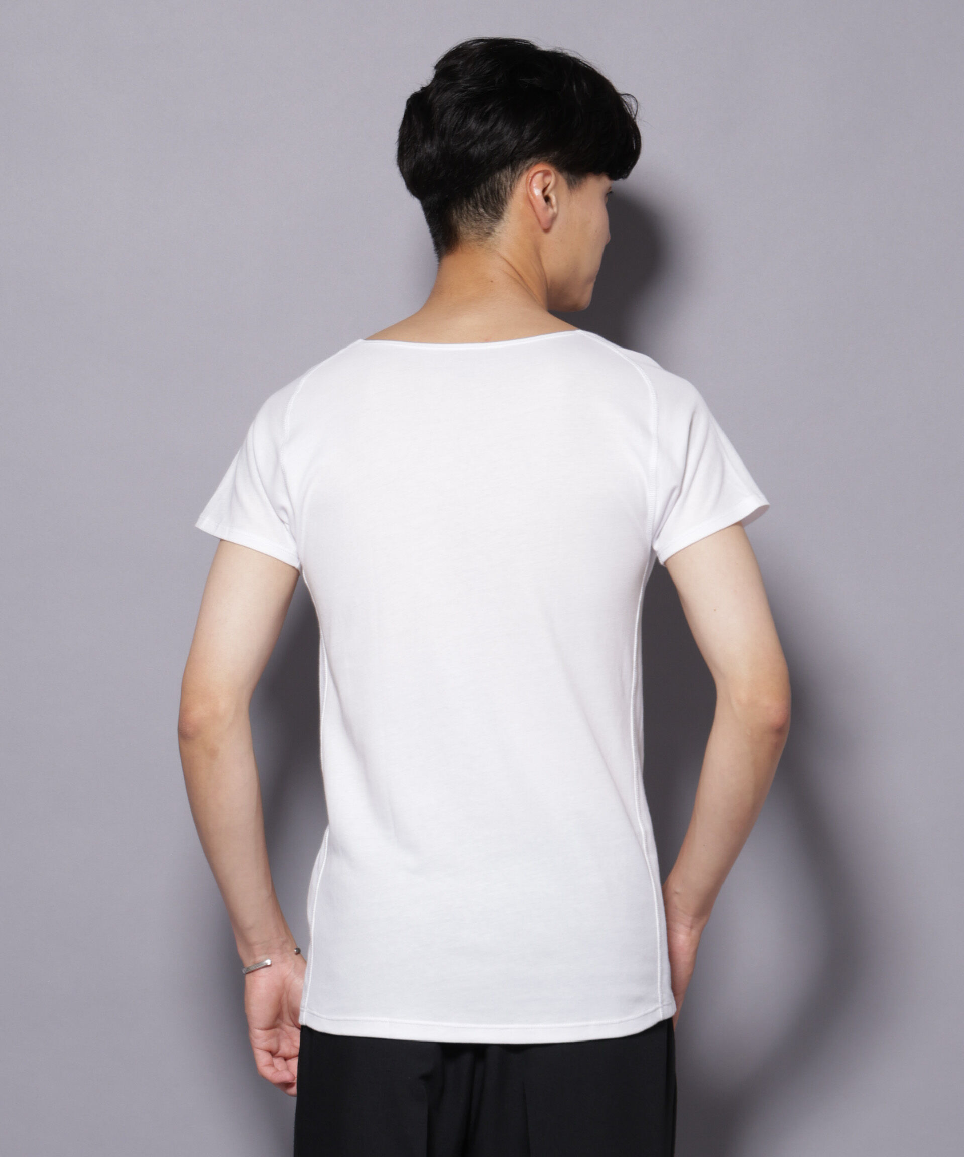 NANO universe「Anti Soaked(R)  Plus インナーTシャツ 半袖」|Tシャツ・カットソー|