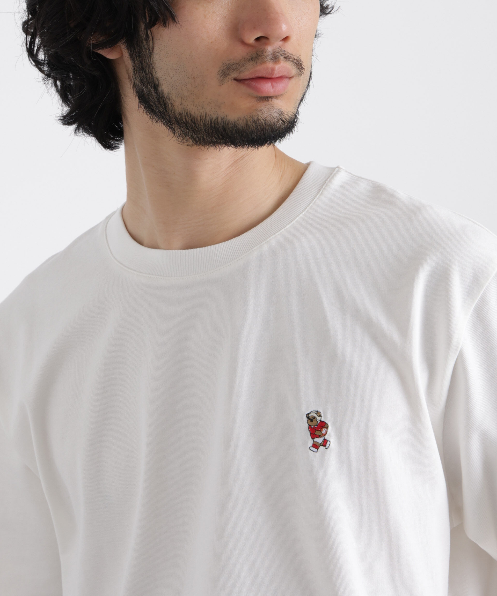 NANO universe「ナノベア Tシャツ 半袖  ラグビー」|Tシャツ・カットソー|パターン1