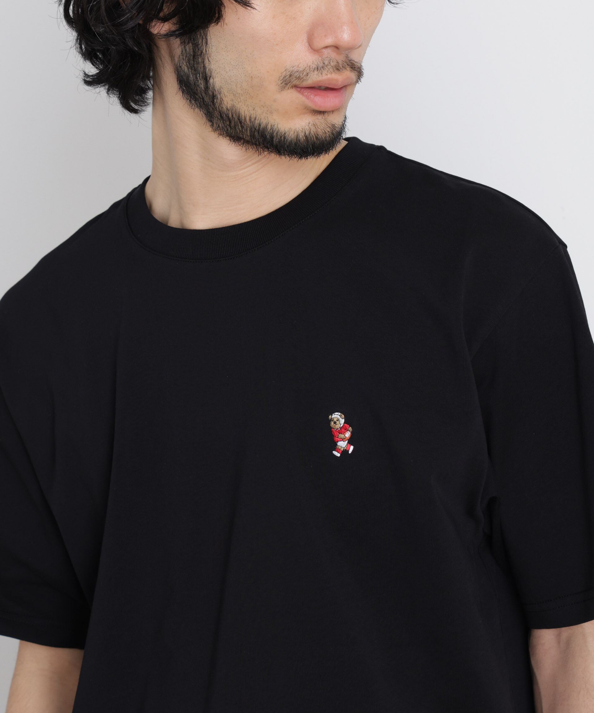 NANO universe「ナノベア Tシャツ 半袖  ラグビー」|Tシャツ・カットソー|