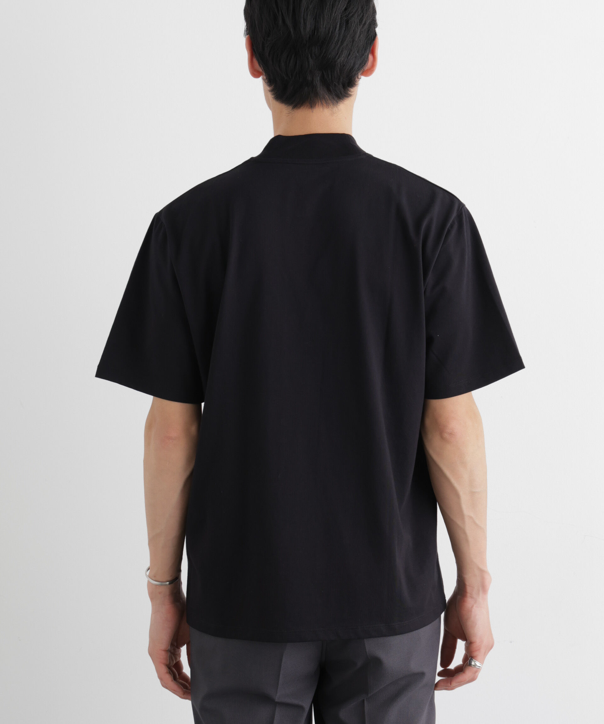 NANO universe「ジャケT(R) クルーネック 半袖」|Tシャツ・カットソー|