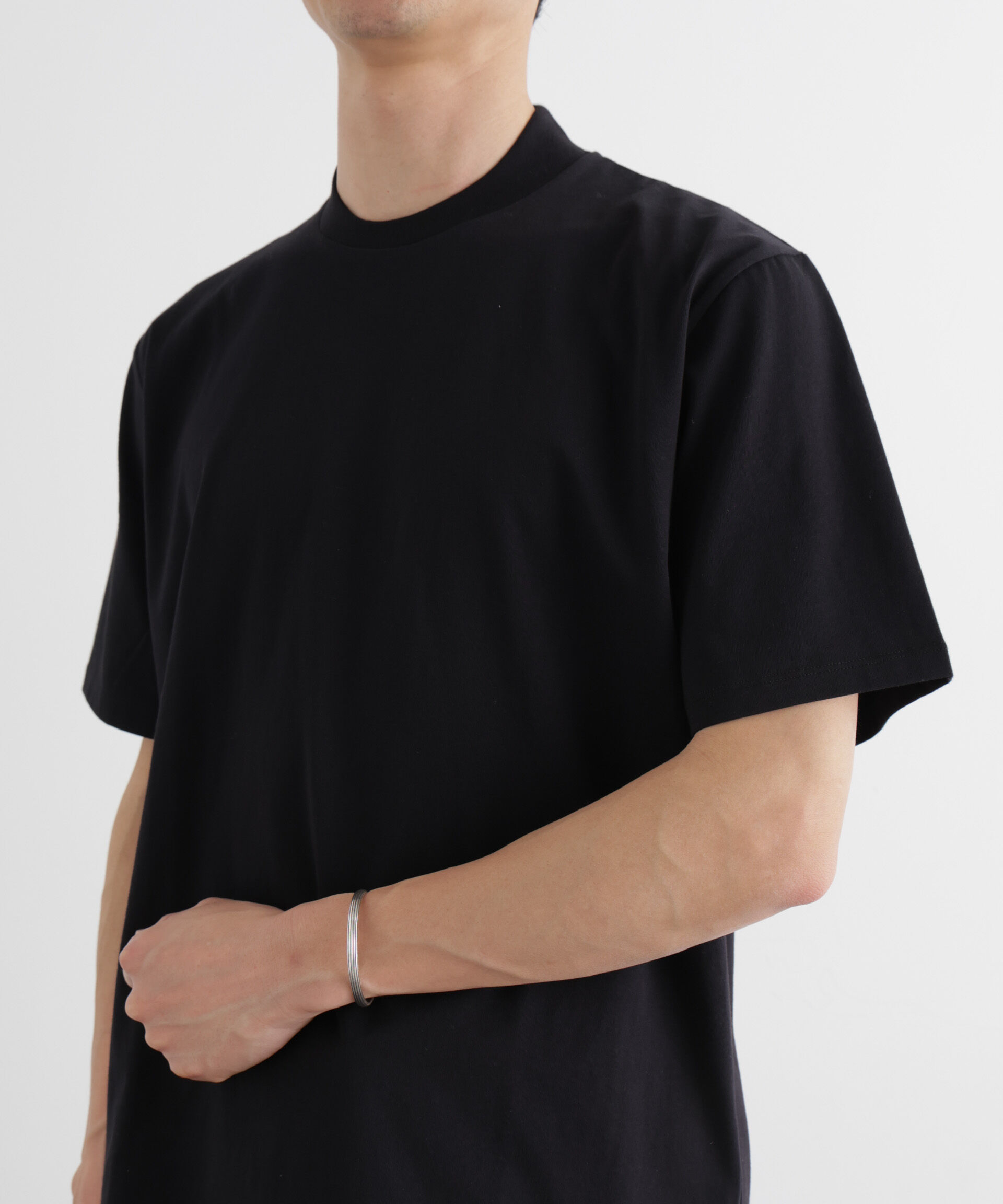 NANO universe「ジャケT(R) クルーネック 半袖」|Tシャツ・カットソー|