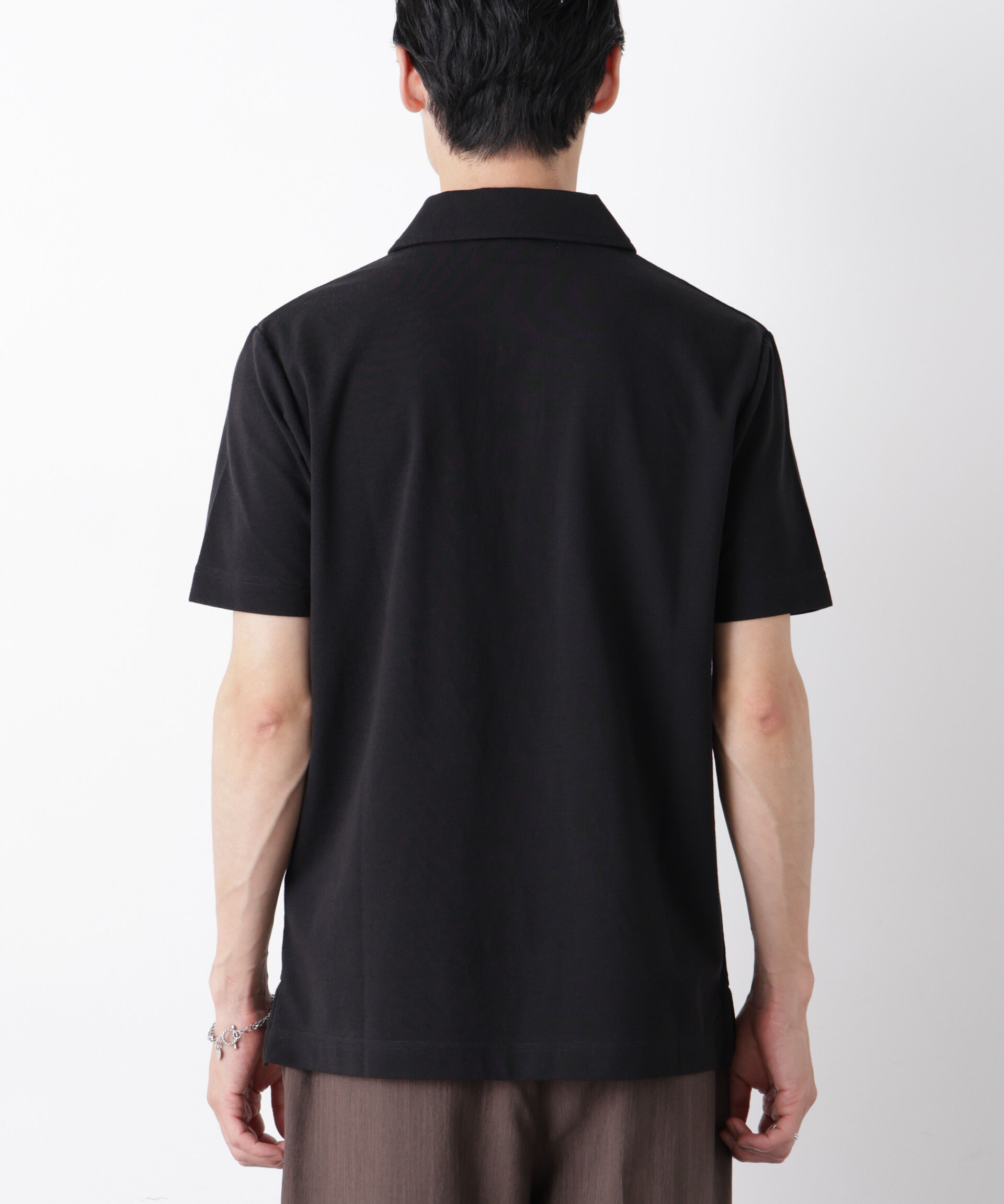 NANO universe「ドライ天竺ポロシャツ 半袖」|Tシャツ・カットソー|