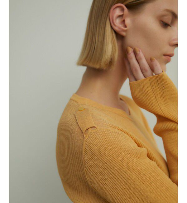 BEIGE,「LIANE / リブニットトップス」|ニット・セーター|