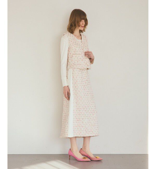 Grace Class「ツイードライン切替スカート」|スカート|