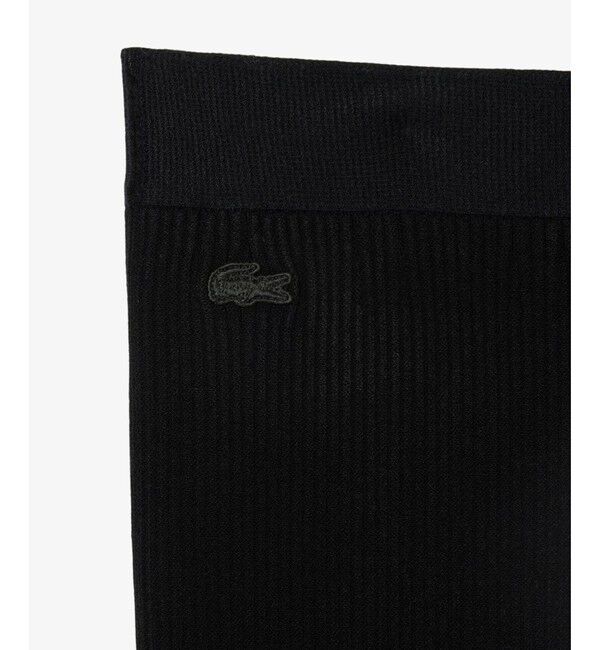 LACOSTE「3Dリブニットフレアスカート」|フレア|