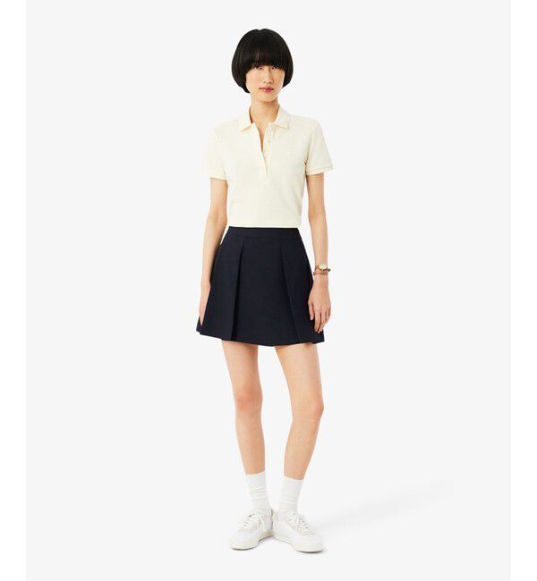 LACOSTE「テニスプリーツ鹿の子地スカート」|スカート|
