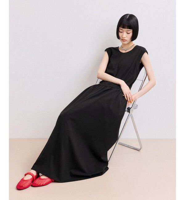 ADAM ET ROPE'「【WEB限定】バックオープンマキシワンピース」|ワンピース|