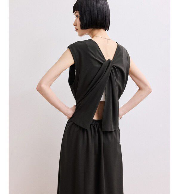 ADAM ET ROPE'「【WEB限定】バックオープンマキシワンピース」|ワンピース|