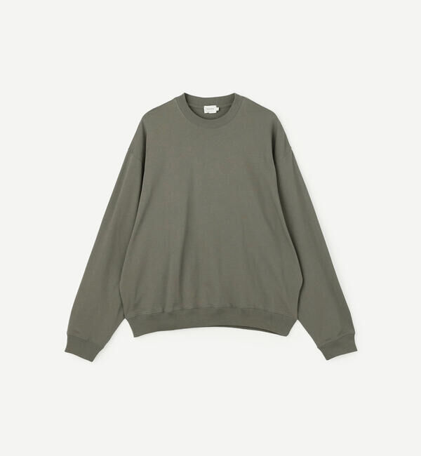 handvaerk「handvaerk | コットン クルーネック長袖Tシャツ MEN」|スウェット・ジャージ|GREY系1