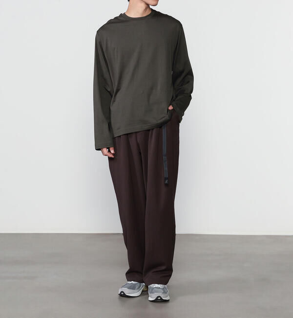 handvaerk「handvaerk | 60/2 コットン クルーネック長袖Tシャツ MEN」|Tシャツ・カットソー|