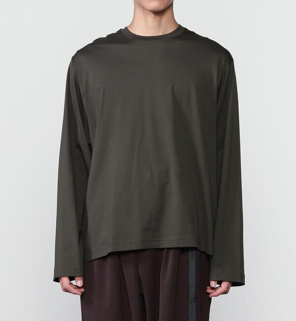 handvaerk「handvaerk | 60/2 コットン クルーネック長袖Tシャツ MEN」|Tシャツ・カットソー|