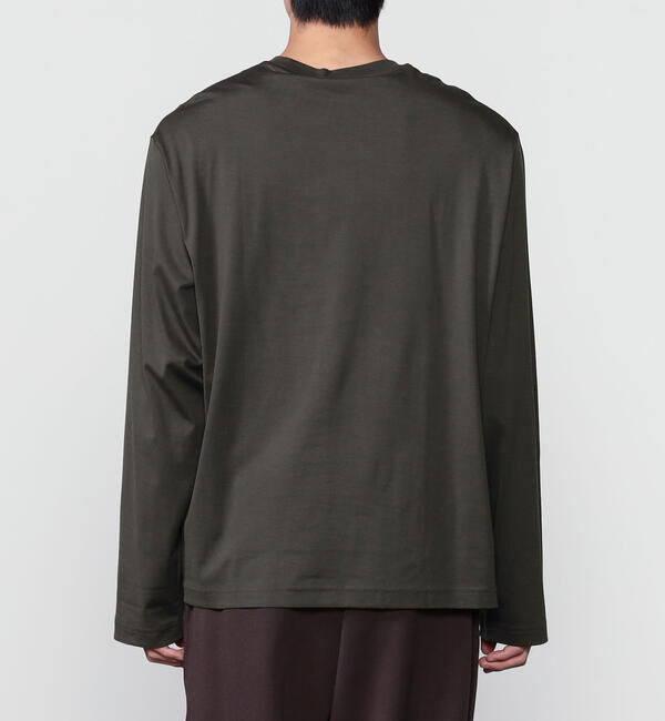 handvaerk「handvaerk | 60/2 コットン クルーネック長袖Tシャツ MEN」|Tシャツ・カットソー|