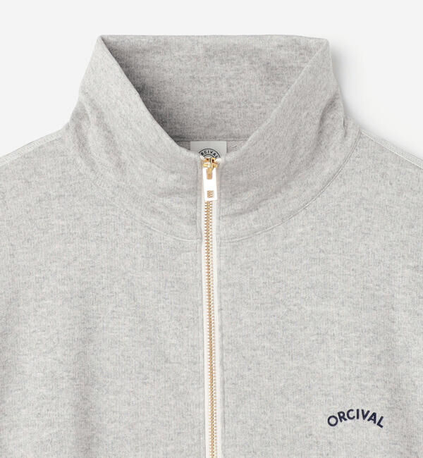 ORCIVAL「ORCIVAL | コットン裏毛 スタンドカラージップジャケット MEN」|スウェット・ジャージ|