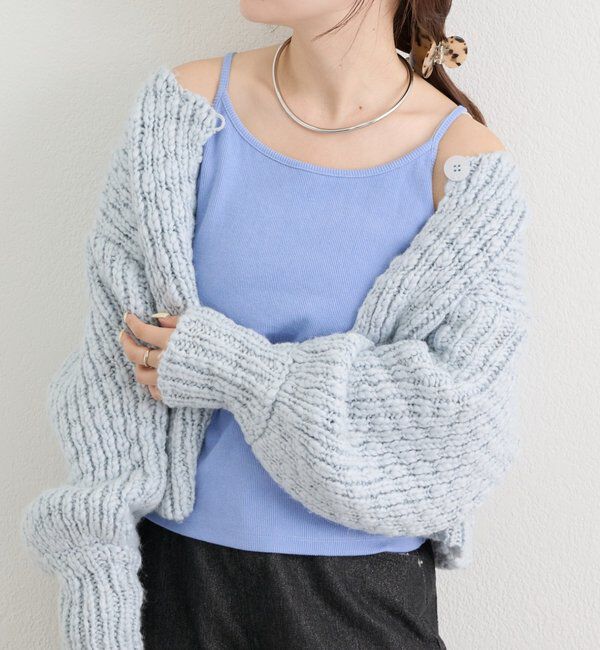  「【5色展開】カラーリブキャミソール」|キャミソール|