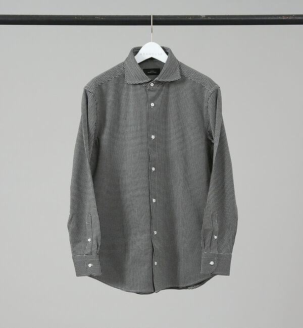 ABAHOUSE「【FLEX SHIRTS】36ゲージ コンパクトシルキー ギンガムチェックシャツ」|シャツ・ブラウス|