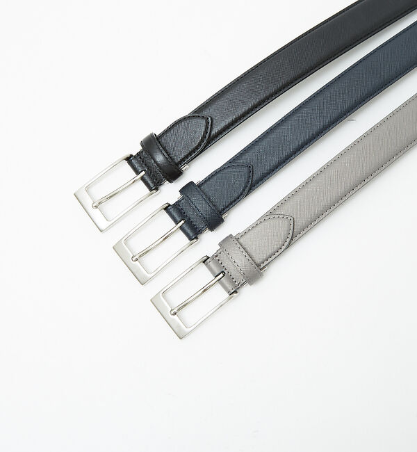 ABAHOUSE「【Made in Japan】サフィアーノ レザーベルト 30mm」|ベルト|