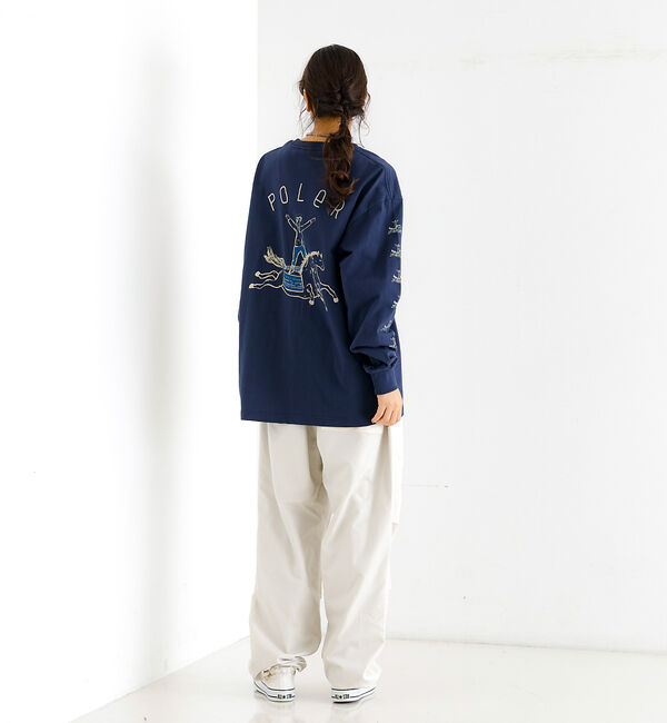 ABAHOUSE「【POLeR/ポーラー】HORSE L/S TEE/ロングTシャツ」|Tシャツ・カットソー|