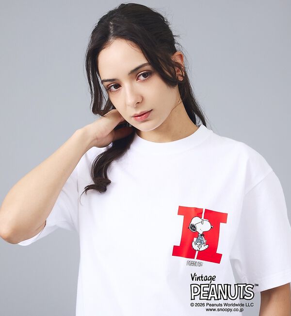 ABAHOUSE「【PEANUTS x BEEFY-T】クルーネック半袖Tシャツ / 26SS /」|Tシャツ・カットソー|