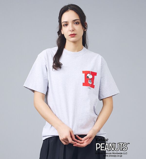 ABAHOUSE「【PEANUTS x BEEFY-T】クルーネック半袖Tシャツ / 26SS /」|Tシャツ・カットソー|グレー系その他1