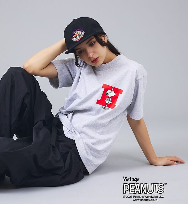 ABAHOUSE「【PEANUTS x BEEFY-T】クルーネック半袖Tシャツ / 26SS /」|Tシャツ・カットソー|