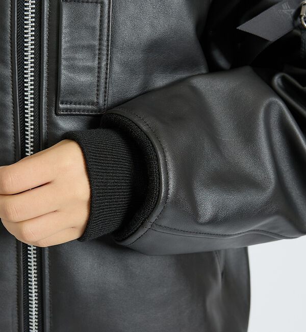 ABAHOUSE「【Alpha Industries（アルファ インダストリーズ）】LEATHER」|ブルゾン・スタジャン|