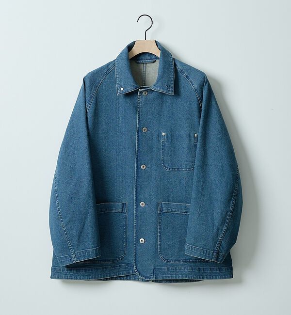 ABAHOUSE「【セットアップ対応】COVEROSS DENIM カバーオールジャケット / ス」|ブルゾン・スタジャン|ネイビー