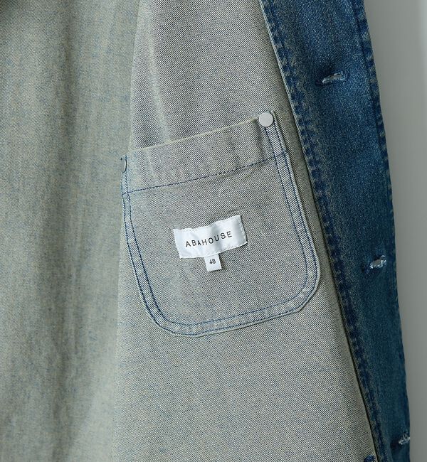 ABAHOUSE「【セットアップ対応】COVEROSS DENIM カバーオールジャケット / ス」|ブルゾン・スタジャン|