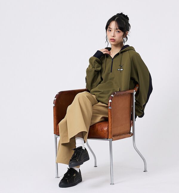 ABAHOUSE「【PUMA &times; SCYE / プーマ &times; サイ】HALF ZIP HOOD /」|スウェット・ジャージ|
