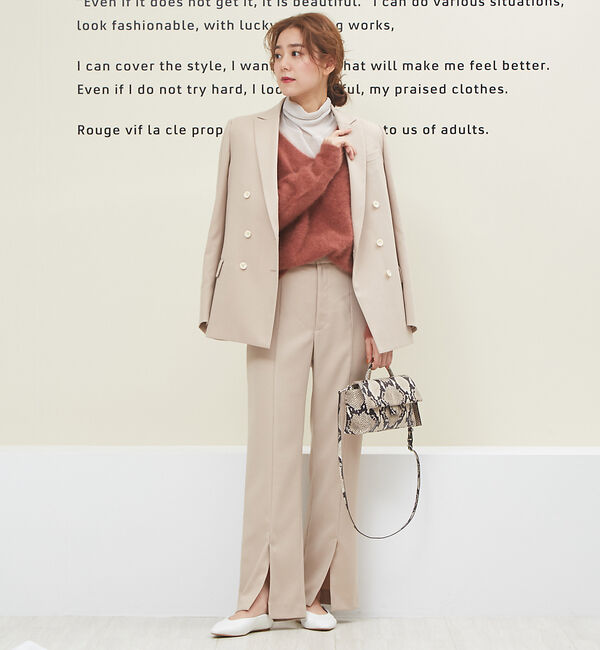 Rouge vif「フロントスリットサキソニーパンツ」|その他|