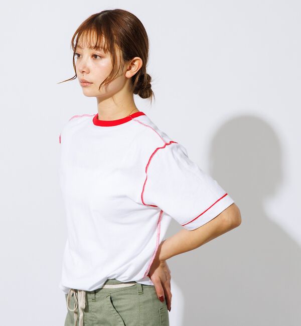 Rouge vif「【HANES/ヘインズ】リバーシブルTシャツ by THE DODO JEAN」|Tシャツ・カットソー|