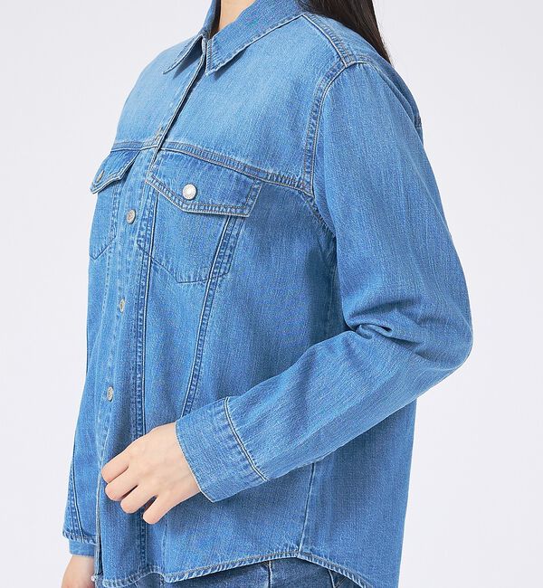Rouge vif「【SOMETHING/サムシング】G-SHIRT/デニムシャツ/デニム【WEB限」|シャツ・ブラウス|
