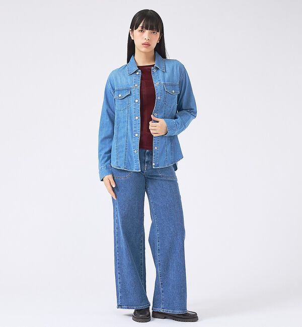 Rouge vif「【SOMETHING/サムシング】G-SHIRT/デニムシャツ/デニム【WEB限」|シャツ・ブラウス|