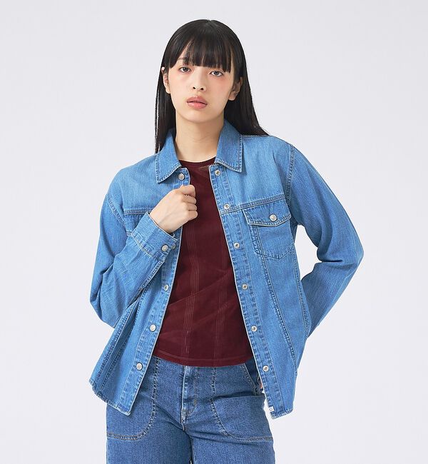 Rouge vif「【SOMETHING/サムシング】G-SHIRT/デニムシャツ/デニム【WEB限」|シャツ・ブラウス|