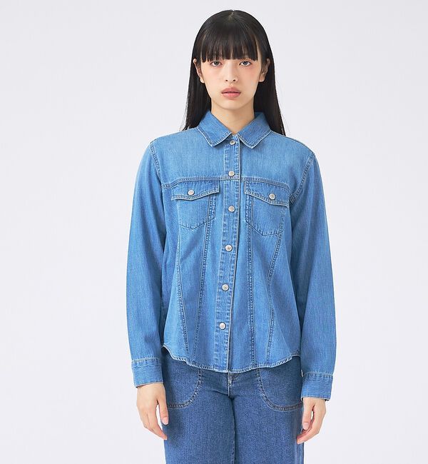 Rouge vif「【SOMETHING/サムシング】G-SHIRT/デニムシャツ/デニム【WEB限」|シャツ・ブラウス|
