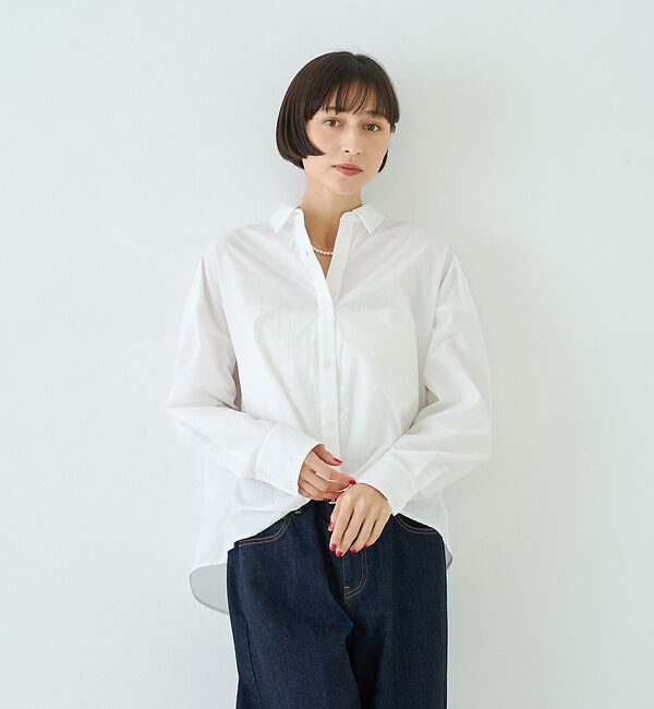 Rouge vif「ポリエステルコットンツイストシャツ」|シャツ・ブラウス|