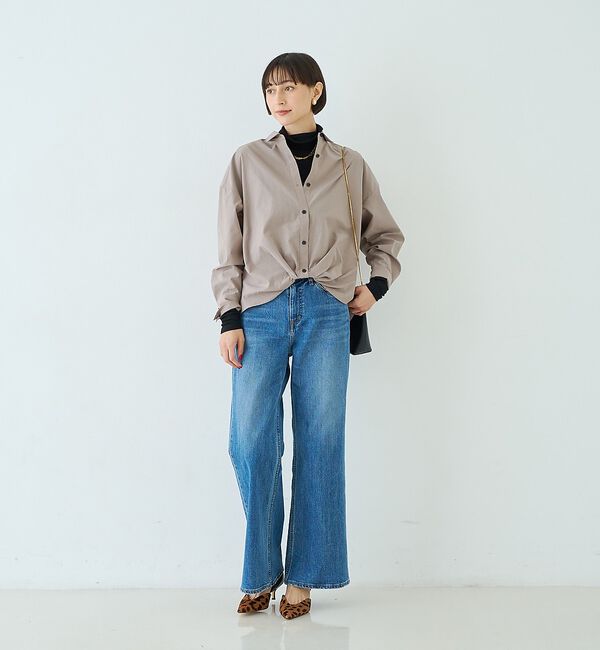 Rouge vif「ポリエステルコットンツイストシャツ」|シャツ・ブラウス|