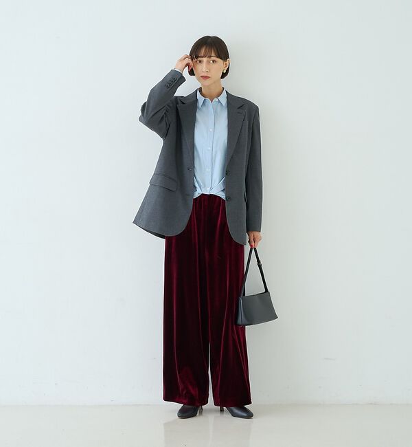 Rouge vif「ポリエステルコットンツイストシャツ」|シャツ・ブラウス|