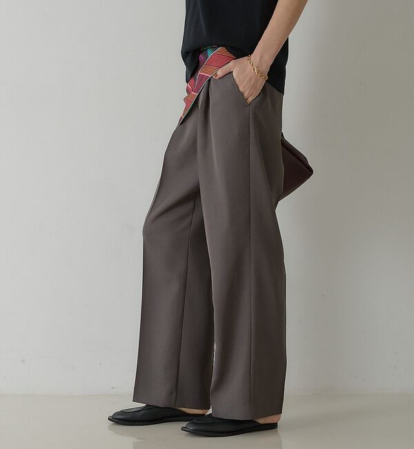 qualite「タックストレートパンツ」|その他|