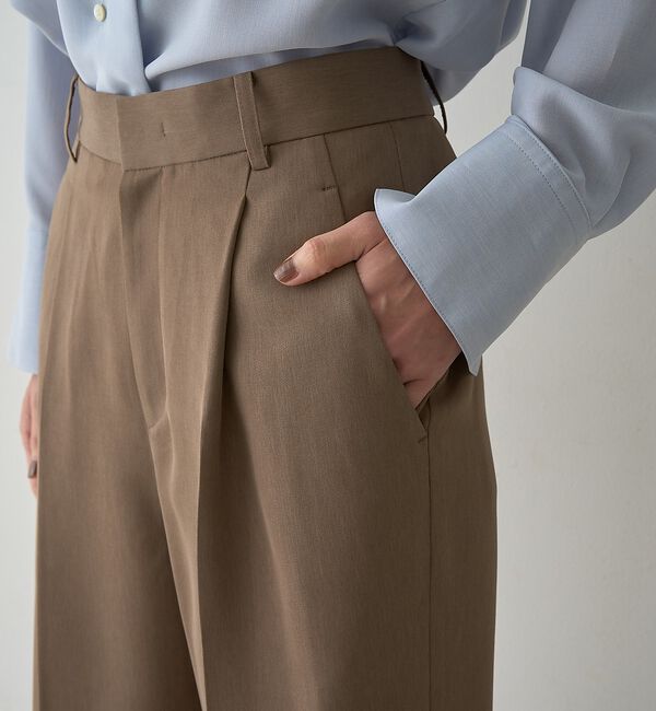 qualite「タックストレートパンツ」|その他|