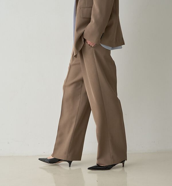 qualite「タックストレートパンツ」|その他|