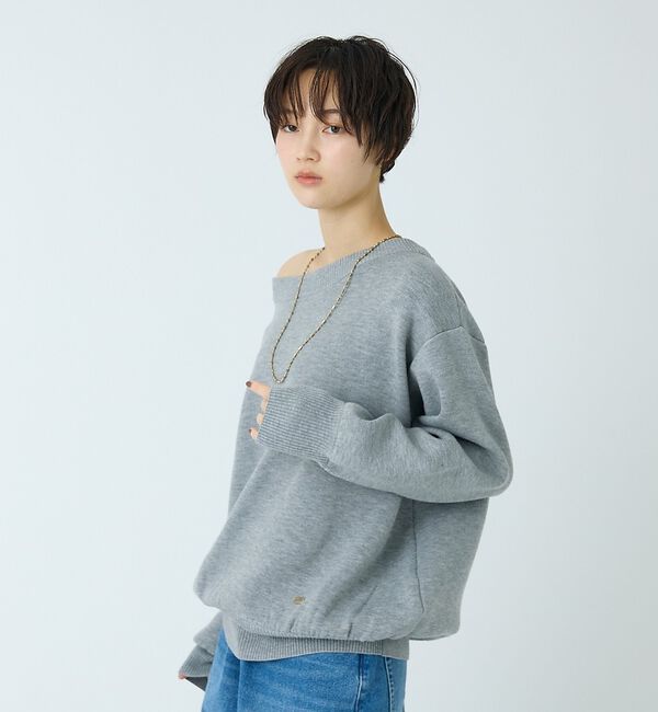 abahouse mavie「スウェットライクニットプルオーバー」|ニット・セーター|