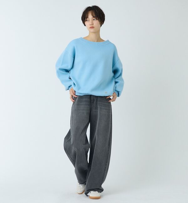 abahouse mavie「スウェットライクニットプルオーバー」|ニット・セーター|