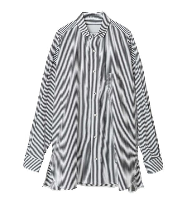 Liesse「【TICCA/ティッカ】スクエアビックシャツ (TBEA-103)」|シャツ・ブラウス|ブラック