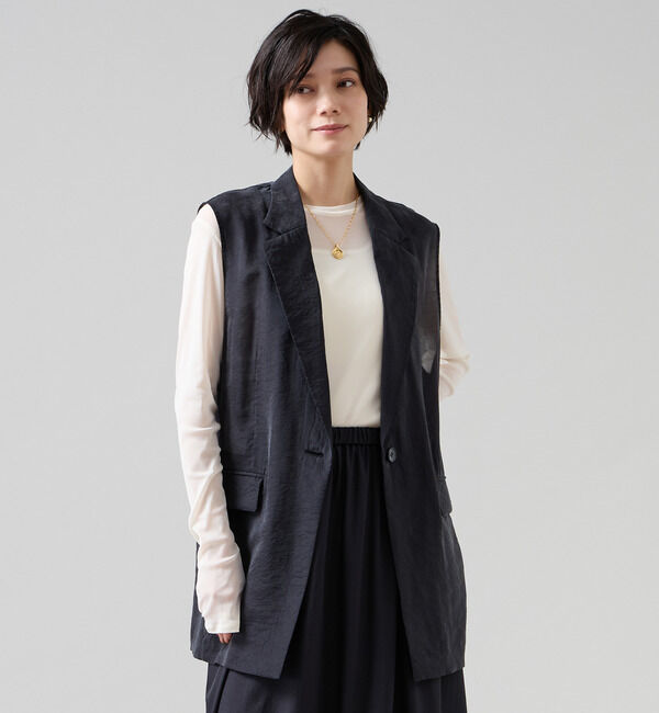Liesse「シアーチュールロングTシャツ」|Tシャツ・カットソー|