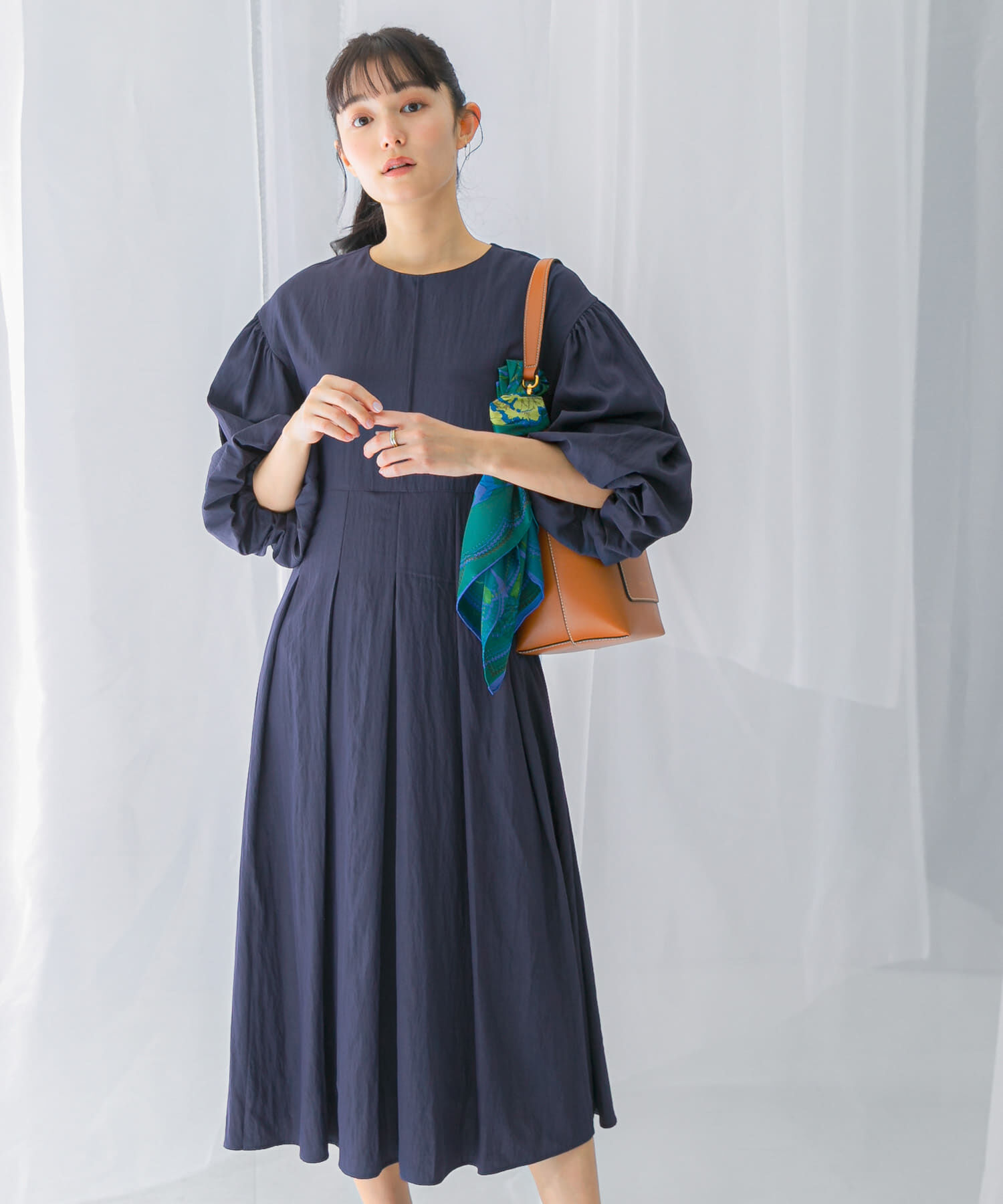 URBAN RESEARCH ROSSO「ボリュームスリーブタックワンピース」|ワンピース|